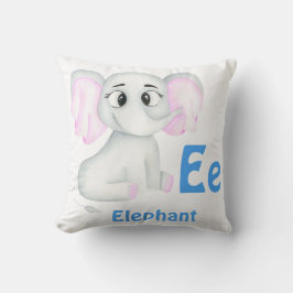 Elefant personalisieren ABC: Buchstabe E - Ihren N Kissen