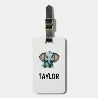 Elefant Personalisierter Bunter Rucksack Tasche Gepäckanhänger