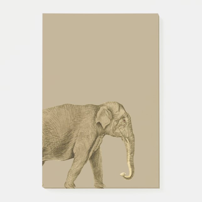 Elefant Post-it Klebezettel (Vorderseite)
