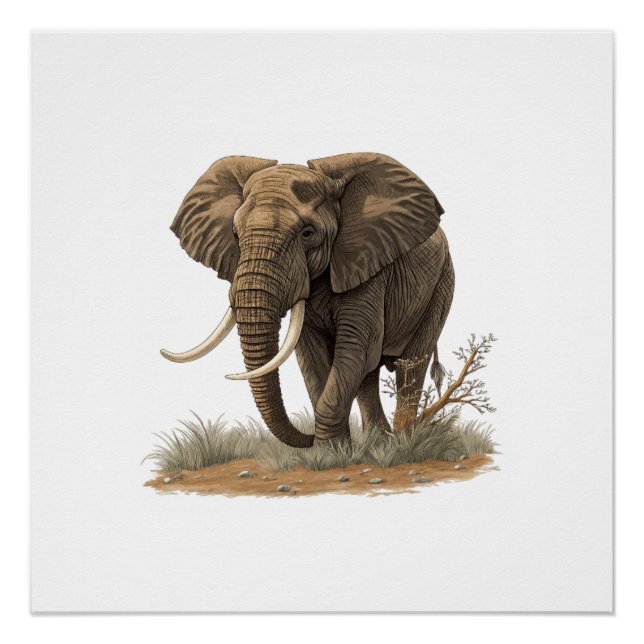 Elefant Poster (Vorderseite)
