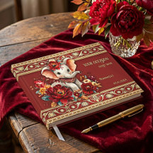 Elefant rote Pfingstrose floral indisch