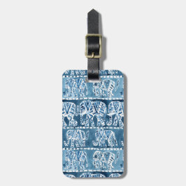 ELEFANT-SAFARI Boho Stammes- Indigo KUNDENGERECHT Gepäckanhänger
