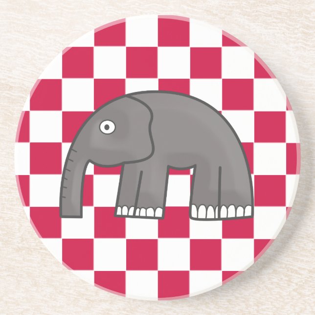 Elefant Sandstein Untersetzer (Vorne)