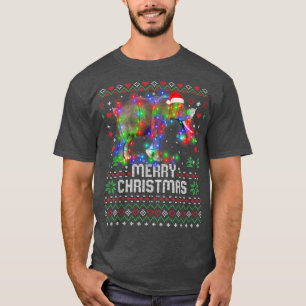 Elefant Santa Hut Tier Weihnachtsbaum Lichter Ho T-Shirt