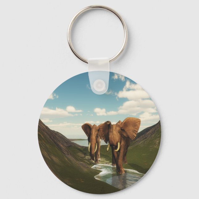 Elefant Schlüsselanhänger (Vorderseite)