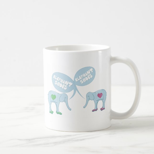 Elefant-Schuhe Kaffeetasse (Rechts)