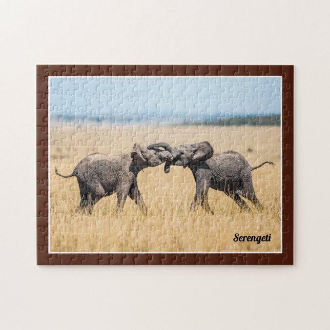 Elefant Serengeti Afrika Savanne Wildtiere (Horizontal)