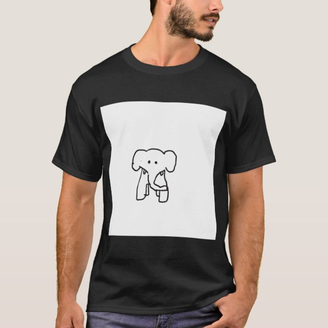 Elefant-Shirt der Männer T-Shirt (Vorderseite)