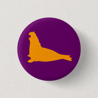 Elefant-Siegel-Knopf-Gold lila Button
