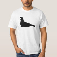 Elefant-Siegel-Shirt-Schwarzes