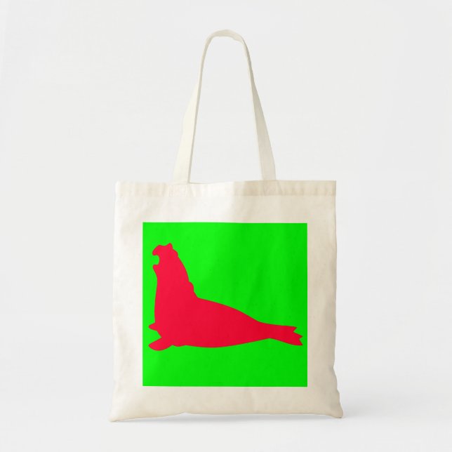 Elefant-Siegel-Taschen-Taschen-Rot Tragetasche (Vorne)