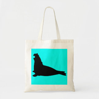 Elefant-Siegel-Taschen-Taschen-Schwarzes Tragetasche