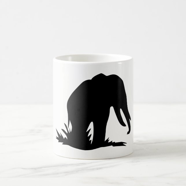 Elefant Silhouette Kaffeetasse (Mittel)