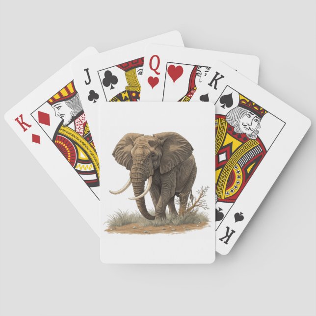 Elefant Spielkarten (Rückseite)