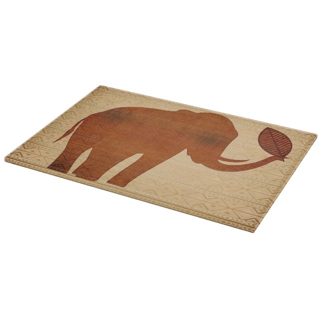 Elefant-Stammes- Kunst-Entwurfs-Schneidebretter Schneidebrett (Ecke)