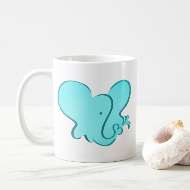 Elefant-Tasse Kaffeetasse (Mit Donut)
