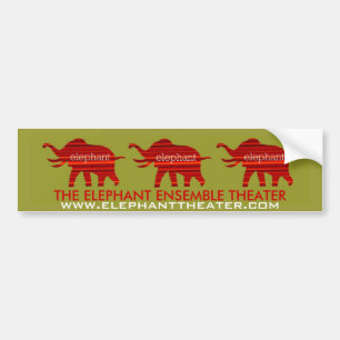 ELEFANT-THEATER AUTOAUFKLEBER