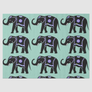 Elefant Tier Abstrakt Dekorative Muster Seidenpapier
