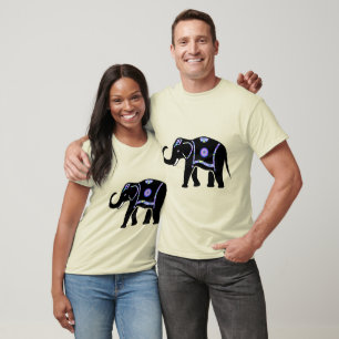 Elefant Tier Abstrakt Dekorative Muster T-Shirt
