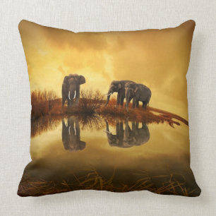 Elefant-Trio-Tier-Wurfs-Kissen Kissen