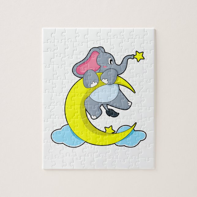 Elefant über Wolken (Vertikal)