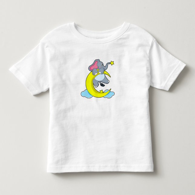 Elefant über Wolken Kleinkind T-shirt (Vorderseite)