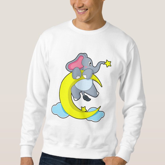 Elefant über Wolken Sweatshirt (Vorderseite)