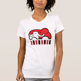 Elefant-Umarmungs-T - Shirt des Säuglings der