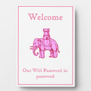 Elefant und Castle Wifi Passwort Fotoplatte