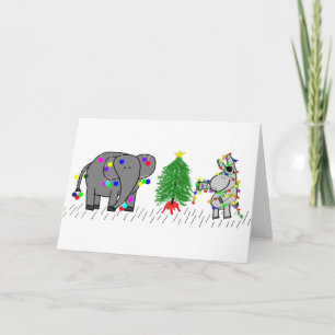 Elefant und Esel Weihnachten
