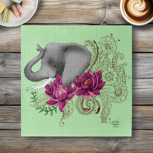 Elefant und Henna