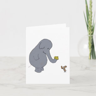 Elefant und Maus Karte