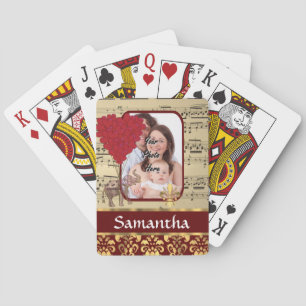 Elefant und Musikblatt Spielkarten