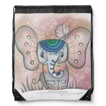 Elefant und Schmetterling