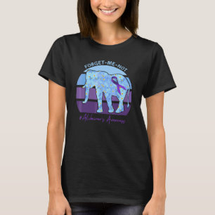Elefant Vergissmeinnicht-Blumen Alzheimeru2019s Aw T-Shirt