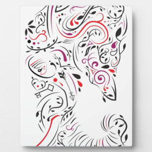 Elefant verziert fotoplatte