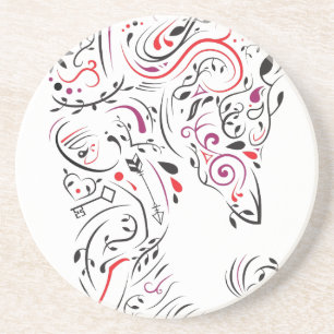 Elefant verziert getränkeuntersetzer