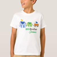 Elefant-Weg-Geschwister-T - Shirt