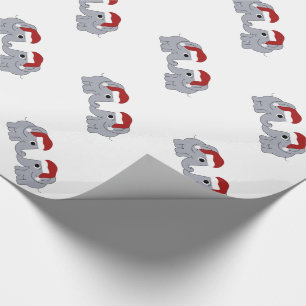 Elefant-Weihnachten Geschenkpapier