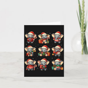 Elefant Weihnachten Lustiger Elefant Liebhaber Pyj Karte