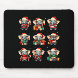 Elefant Weihnachten Lustiger Elefant Liebhaber Pyj Mousepad