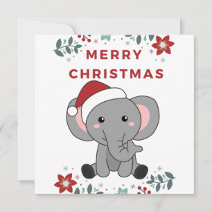 Elefant Weihnachten Schnee Winter Tiere Elefanten Einladung