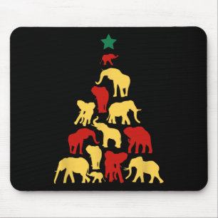 Elefant Weihnachtsbaum Südafrika Safari Tier Mousepad