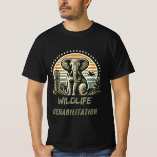 Elefant Wildtiere - Wildtierrehabilitation  T-Shirt