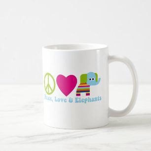 Elefante Liebe T-Shirts und Geschenke - 2 Stile, G Kaffeetasse