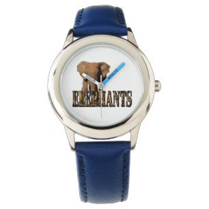 Elefanten-Bild-Logo aus Elefanten Armbanduhr