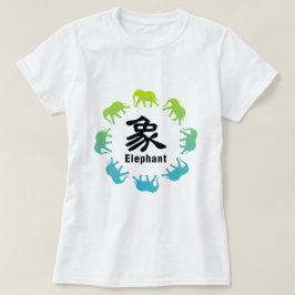 Elefanten, die im Kreis gehen T-Shirt