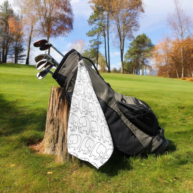 Elefanten Golfhandtuch (golf towel)