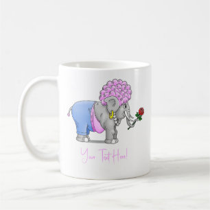 Elefanten Happy Valentines Day Kaffeetasse