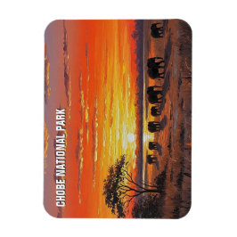 Elefanten im Chobe-Nationalpark Botswana Magnet